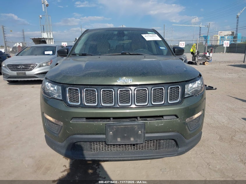 2020 Jeep Compass Sport Fwd VIN: 3C4NJCAB3LT162751 Lot: 43716433