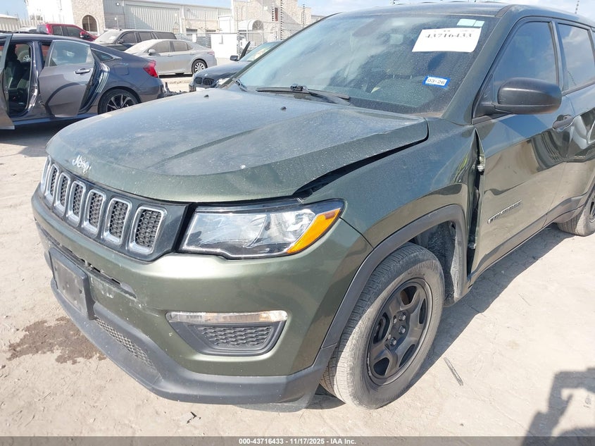 2020 Jeep Compass Sport Fwd VIN: 3C4NJCAB3LT162751 Lot: 43716433