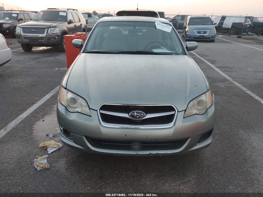 2009 Subaru Legacy 2.5I VIN: 4S3BL616197235193 Lot: 43716492