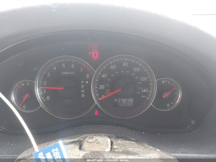 2009 Subaru Legacy 2.5I VIN: 4S3BL616197235193 Lot: 43716492