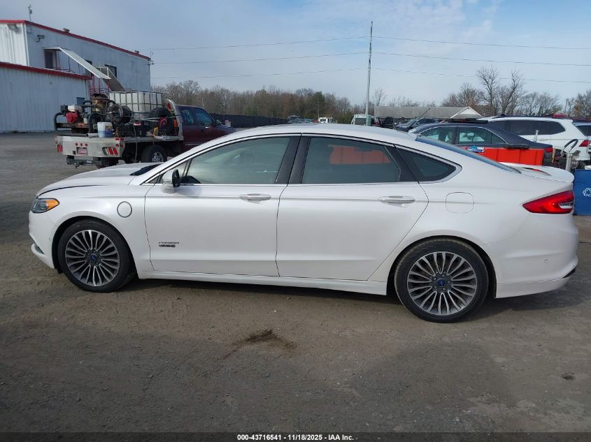 2017 Ford Fusion Energi Titanium VIN: 3FA6P0SU6HR147186 Lot: 43716541