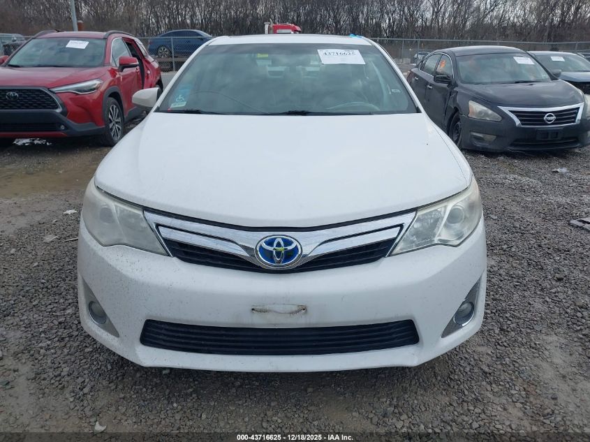 2012 Toyota Camry Hybrid Xle VIN: 4T1BD1FK6CU012626 Lot: 43716625