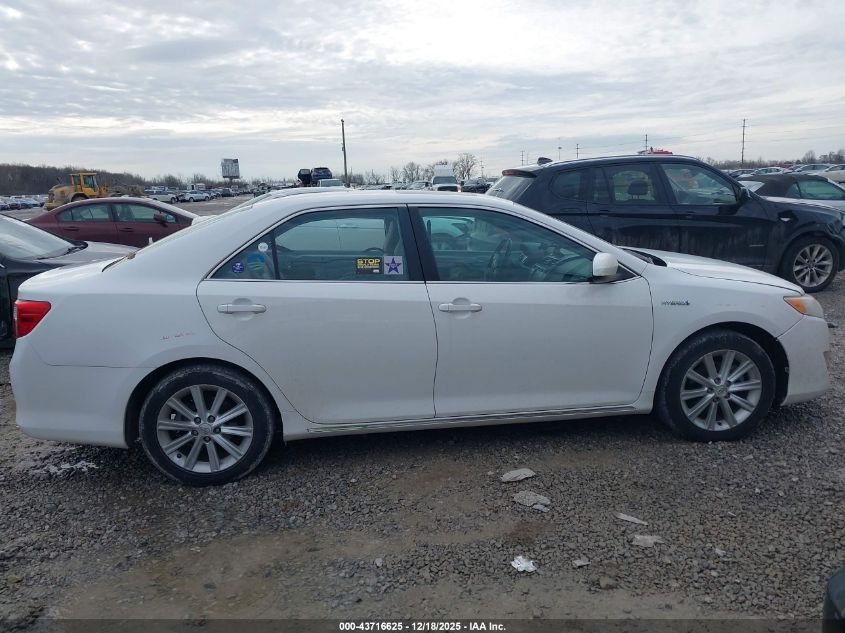 2012 Toyota Camry Hybrid Xle VIN: 4T1BD1FK6CU012626 Lot: 43716625