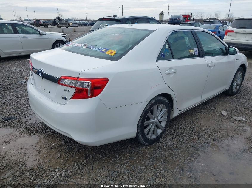 2012 Toyota Camry Hybrid Xle VIN: 4T1BD1FK6CU012626 Lot: 43716625