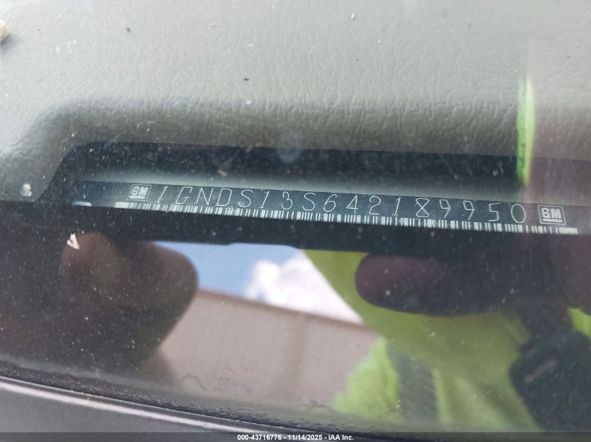 2004 Chevrolet Trailblazer Ls VIN: 1GNDS13S642189950 Lot: 43702252