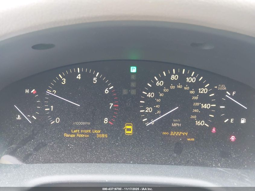 2005 Lexus Ls 430 VIN: JTHBN36F355010988 Lot: 43716780