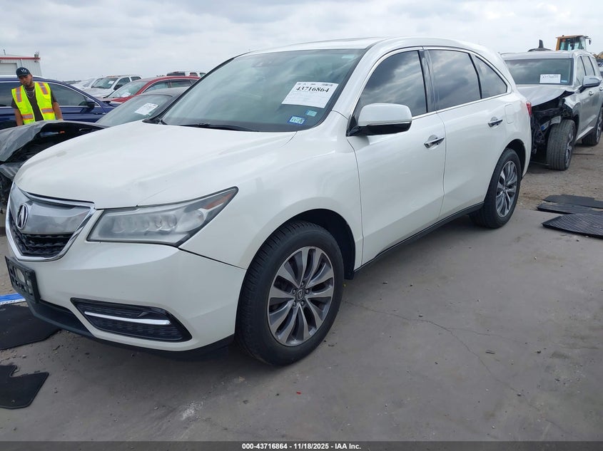5FRYD4H40EB010556 2014 ACURA MDX photo no. 2