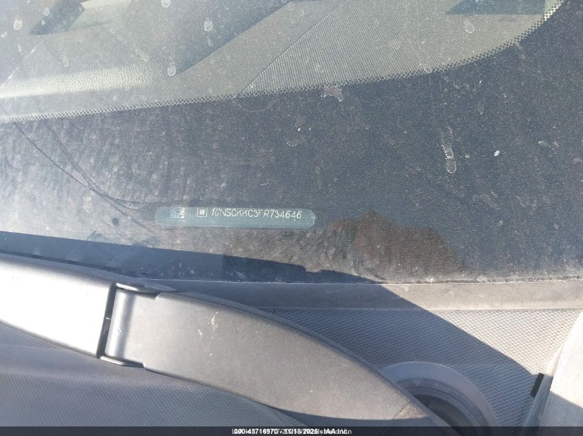 2015 Chevrolet Suburban 1500 Ltz VIN: 1GNSCKKC3FR734646 Lot: 43716970