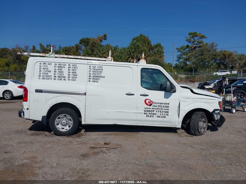2020 Nissan Nv Cargo Nv2500 Hd Sv Standard Roof V6 VIN: 1N6BF0KY2LN805402 Lot: 43716977