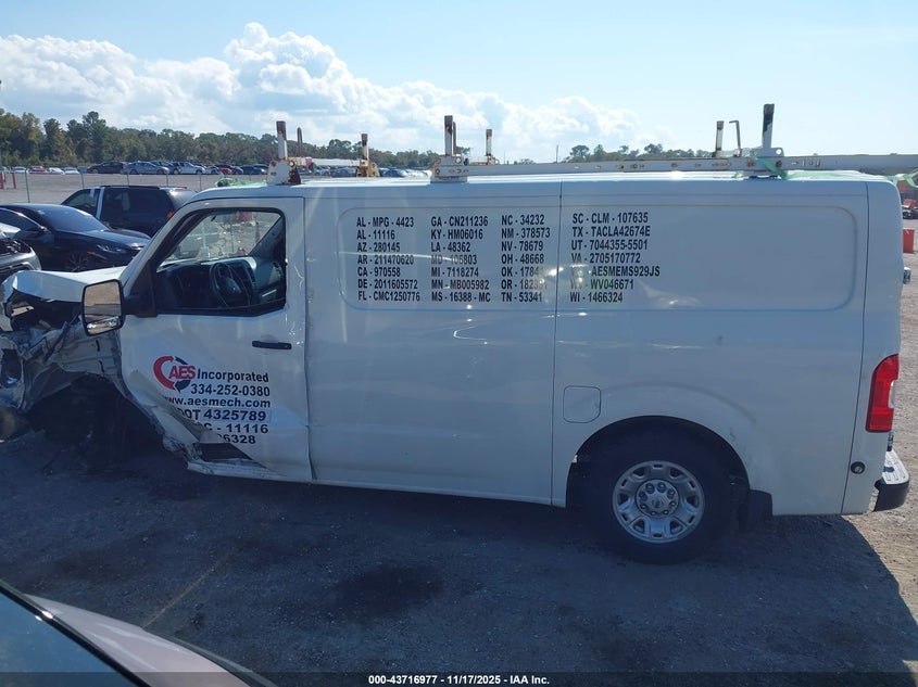 2020 Nissan Nv Cargo Nv2500 Hd Sv Standard Roof V6 VIN: 1N6BF0KY2LN805402 Lot: 43716977