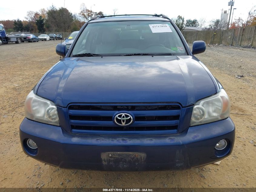 2005 Toyota Highlander V6 VIN: JTEEP21A650071887 Lot: 43717018