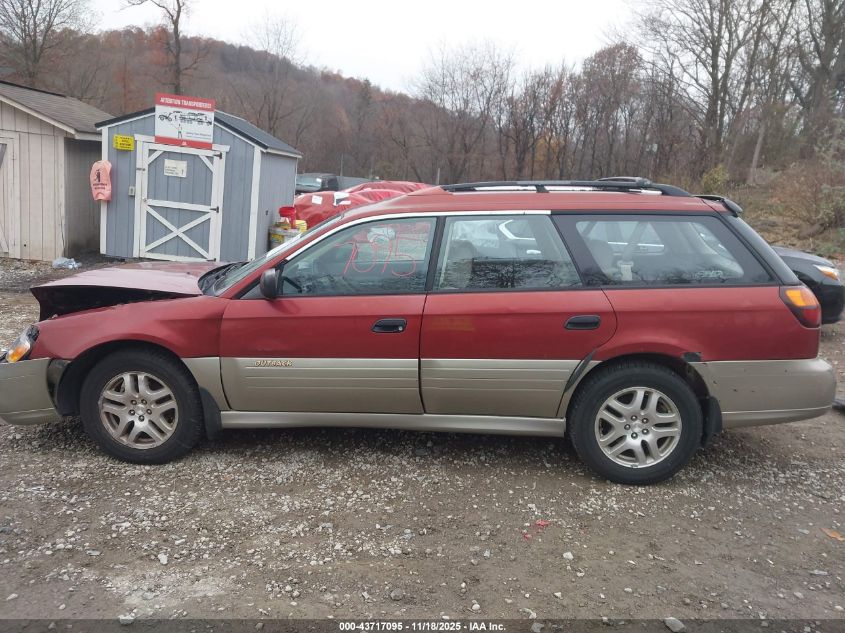 2002 Subaru Outback VIN: 4S3BH675227648536 Lot: 43717095