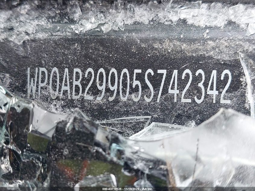 2005 Porsche 911 Carrera S VIN: WP0AB29905S742342 Lot: 43717125