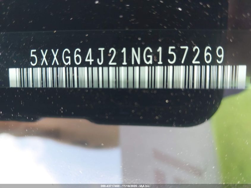2022 Kia K5 Gt-Line VIN: 5XXG64J21NG157269 Lot: 43717468