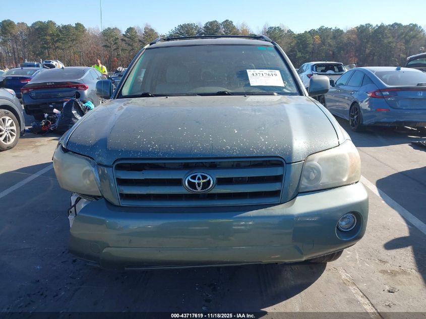 2006 Toyota Highlander V6 VIN: JTEDP21A760108264 Lot: 43717619