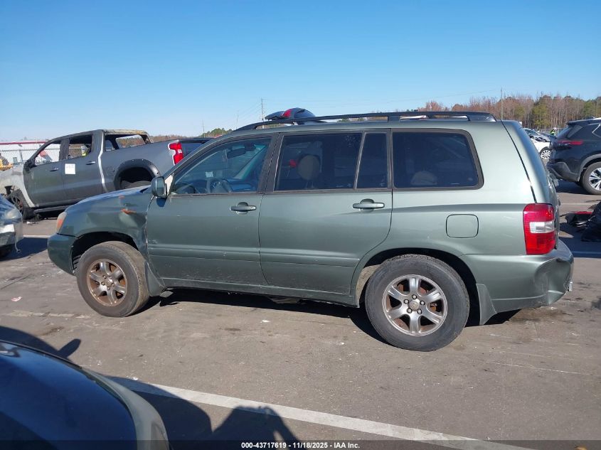 2006 Toyota Highlander V6 VIN: JTEDP21A760108264 Lot: 43717619