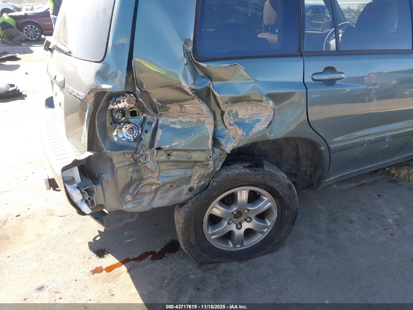 2006 Toyota Highlander V6 VIN: JTEDP21A760108264 Lot: 43717619