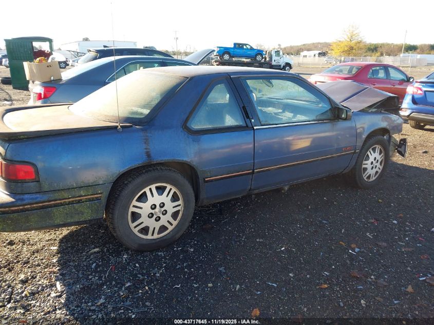 1993 Chevrolet Lumina Euro VIN: 2G1WN14T6P9116348 Lot: 43717645