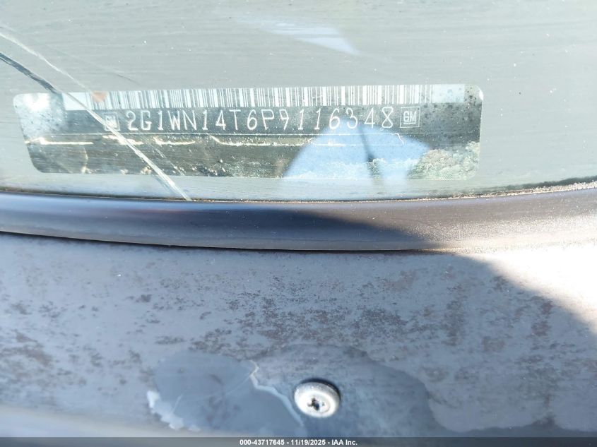 1993 Chevrolet Lumina Euro VIN: 2G1WN14T6P9116348 Lot: 43717645