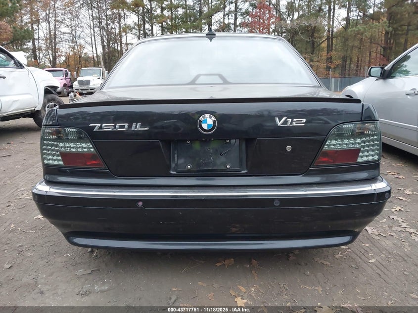 2001 BMW 750Il VIN: WBAGJ03461DD74181 Lot: 43717751