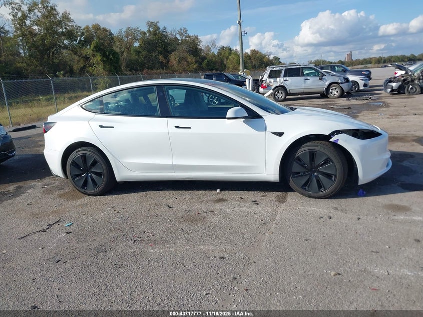 2025 Tesla Model 3 Long Range Rear-Wheel Drive/Standard VIN: 5YJ3E1EAXSF073306 Lot: 43717777