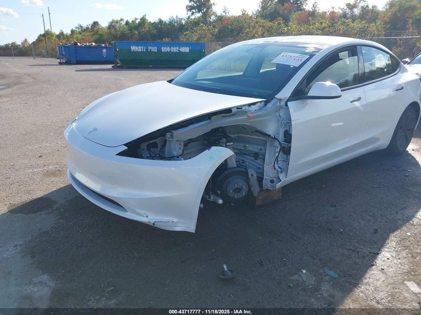2025 Tesla Model 3 Long Range Rear-Wheel Drive/Standard VIN: 5YJ3E1EAXSF073306 Lot: 43717777