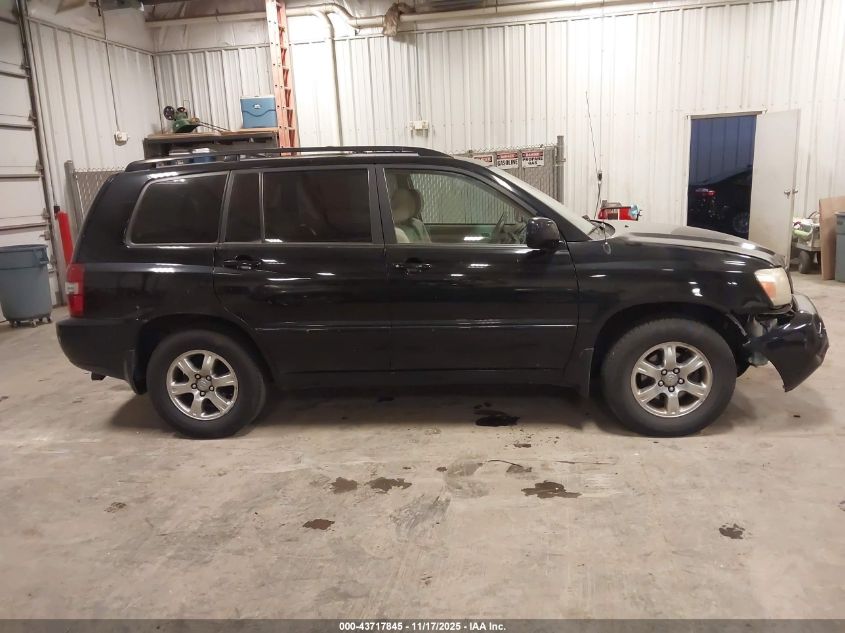 2005 Toyota Highlander V6 VIN: JTEDP21A050077261 Lot: 43717845