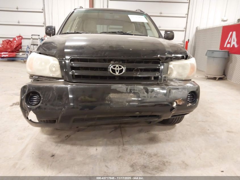 2005 Toyota Highlander V6 VIN: JTEDP21A050077261 Lot: 43717845
