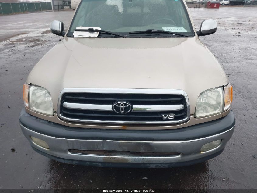 2002 Toyota Tundra Sr5 V8 VIN: 5TBBT441X2S274518 Lot: 43717905