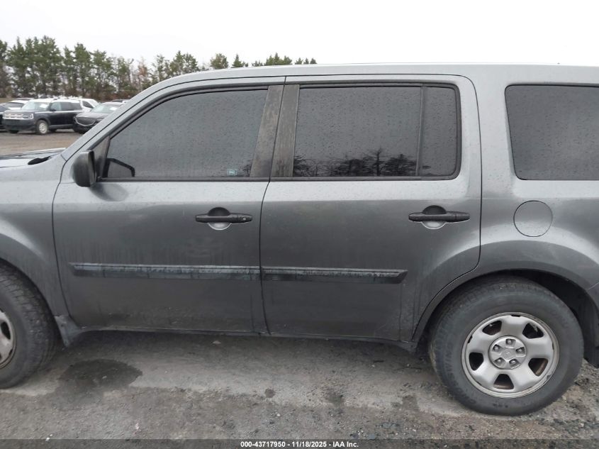 2011 Honda Pilot Lx VIN: 5FNYF4H27BB088905 Lot: 43717950