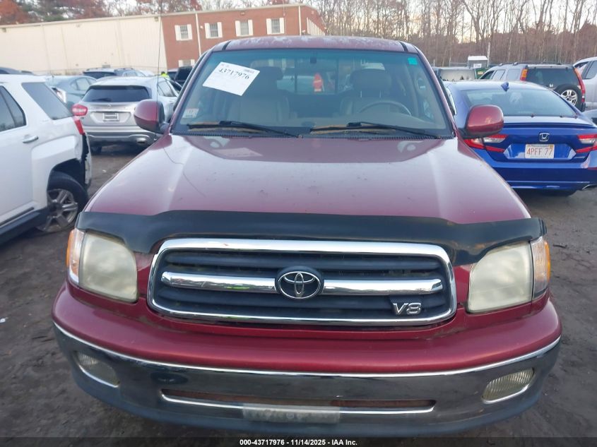 2002 Toyota Tundra Ltd V8 VIN: 5TBBT481X2S326904 Lot: 43717976