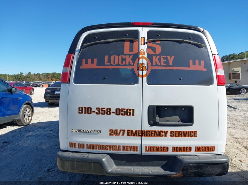 2017 Chevrolet Express 2500 Work Van VIN: 1GCWGAFFXH1275193 Lot: 43718011