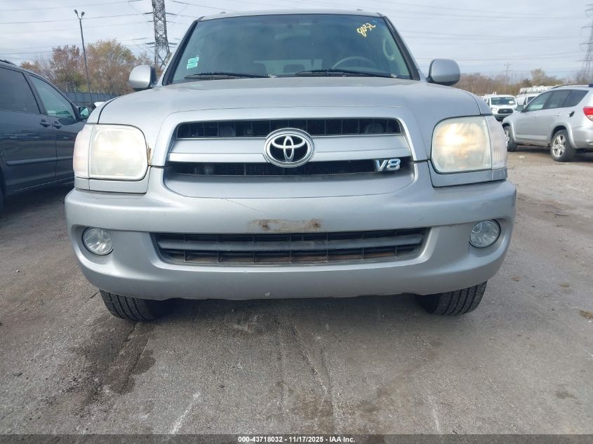 2007 Toyota Sequoia Sr5 V8 VIN: 5TDBT44A17S284174 Lot: 43718032