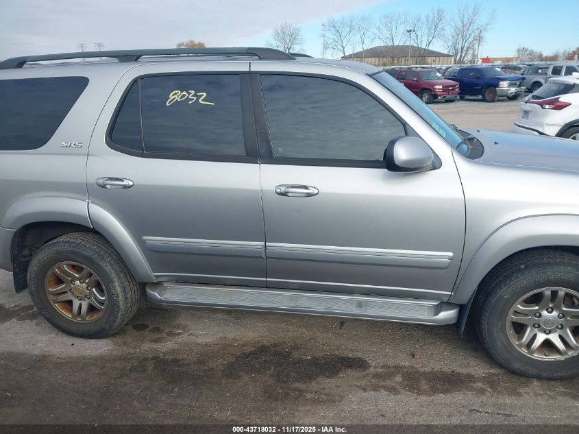 2007 Toyota Sequoia Sr5 V8 VIN: 5TDBT44A17S284174 Lot: 43718032