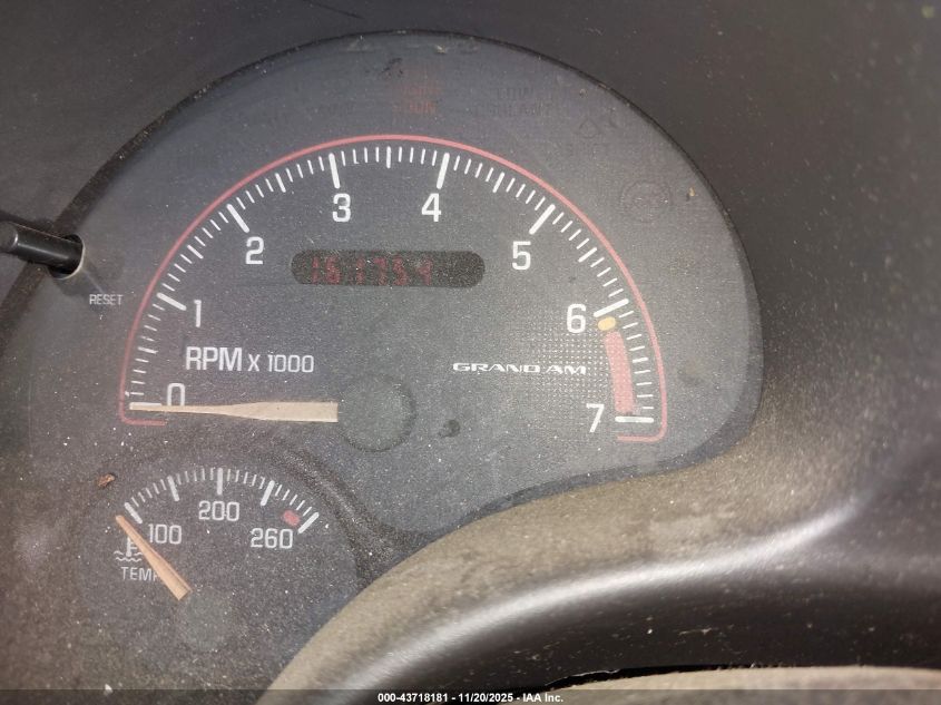 2001 Pontiac Grand Am Gt1 VIN: 1G2NV52E31C259258 Lot: 43718181