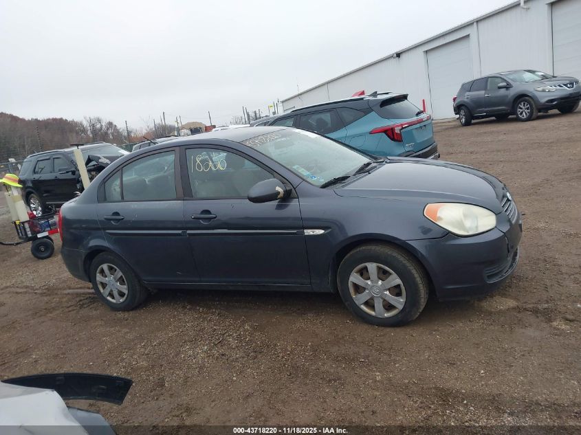 2007 Hyundai Accent Gls VIN: KMHCN46C87U126368 Lot: 43718220