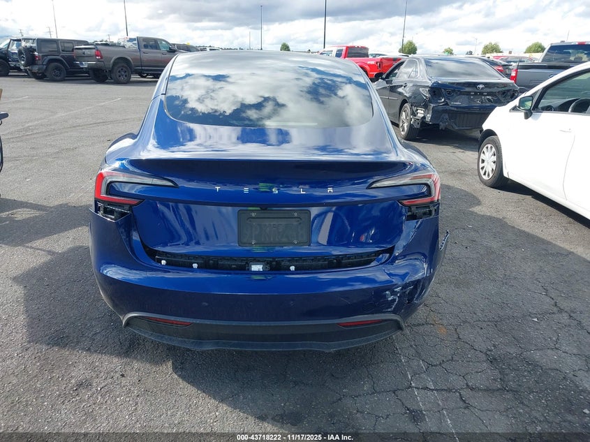 2024 Tesla Model 3 Long Range Dual Motor All-Wheel Drive/Rear-Wheel Drive VIN: 5YJ3E1EA4RF871245 Lot: 43718222