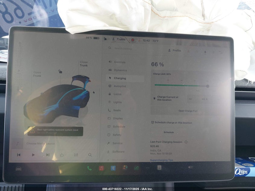 2024 Tesla Model 3 Long Range Dual Motor All-Wheel Drive/Rear-Wheel Drive VIN: 5YJ3E1EA4RF871245 Lot: 43718222