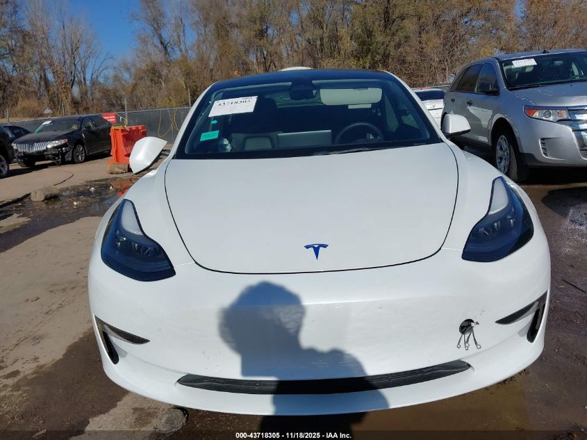 2022 Tesla Model 3 Long Range Dual Motor All-Wheel Drive VIN: 5YJ3E1EB7NF174767 Lot: 43718305