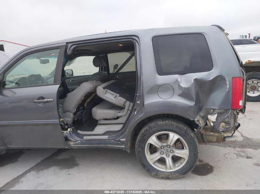 2015 Honda Pilot Ex-L VIN: 5FNYF4H51FB07728 Lot: 43718320