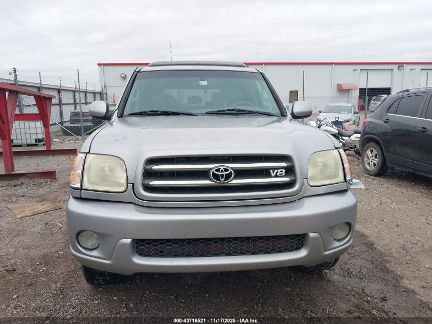 2003 Toyota Sequoia Limited V8 VIN: 5TDZT38AX3S190324 Lot: 43718521