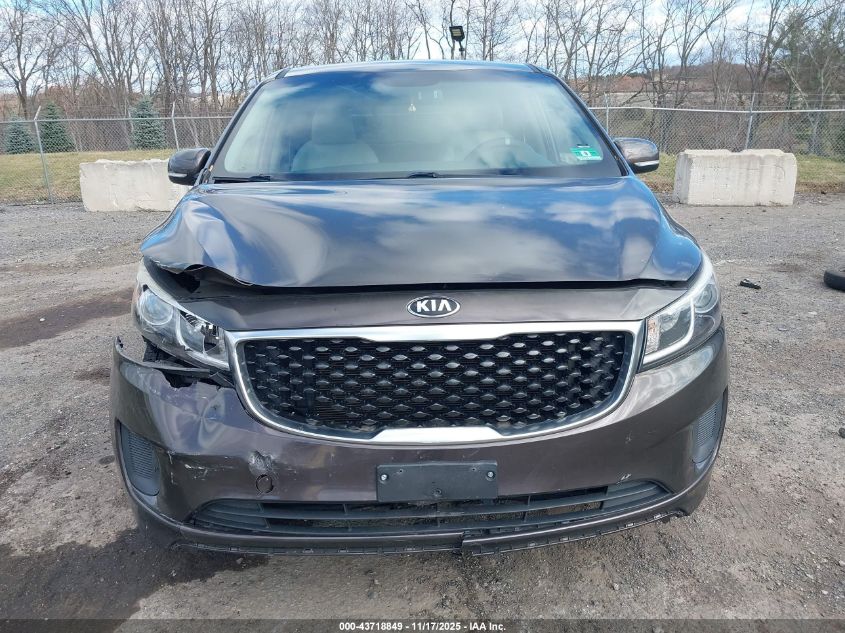 2016 Kia Sedona Lx VIN: KNDMB5C19G6189753 Lot: 43718849