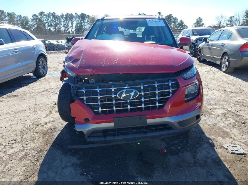 2022 Hyundai Venue Sel VIN: KMHRC8A36NU134464 Lot: 43718997