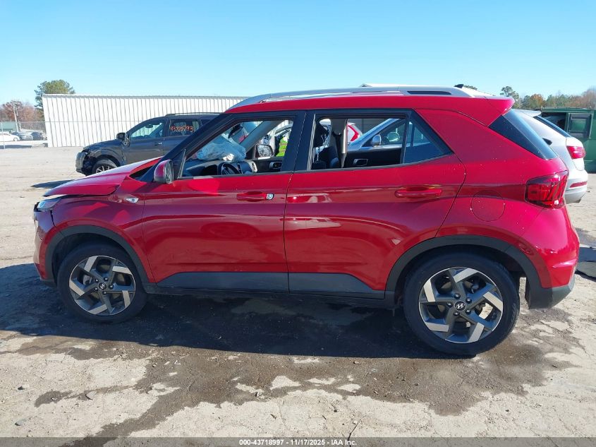 2022 Hyundai Venue Sel VIN: KMHRC8A36NU134464 Lot: 43718997
