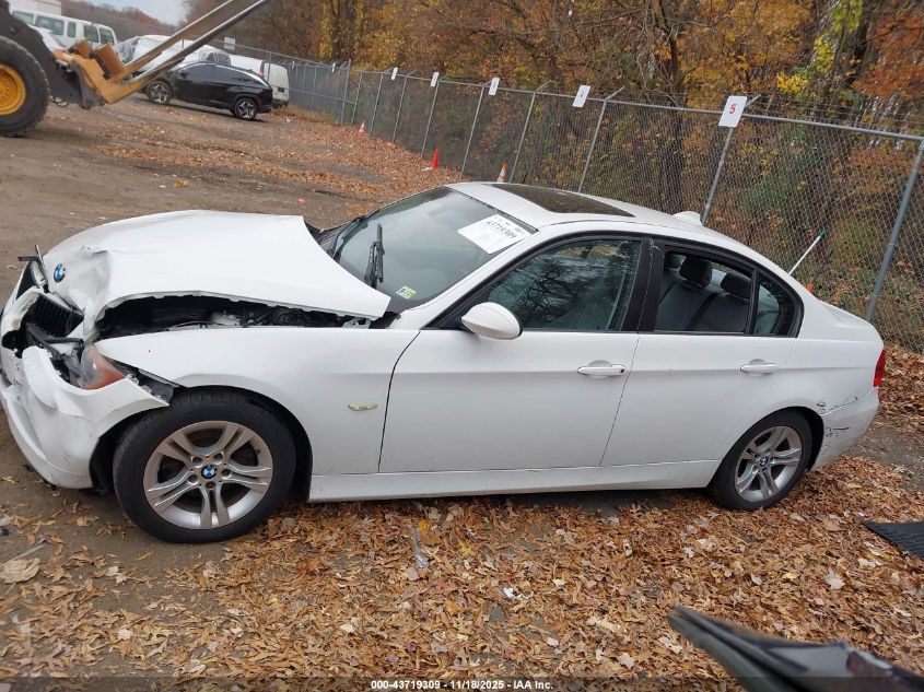 2008 BMW 328I VIN: WBAVA33538KX86580 Lot: 43719309