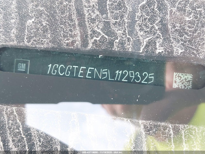 2020 Chevrolet Colorado 4Wd Short Box Zr2 VIN: 1GCGTEEN5L1129325 Lot: 43719698