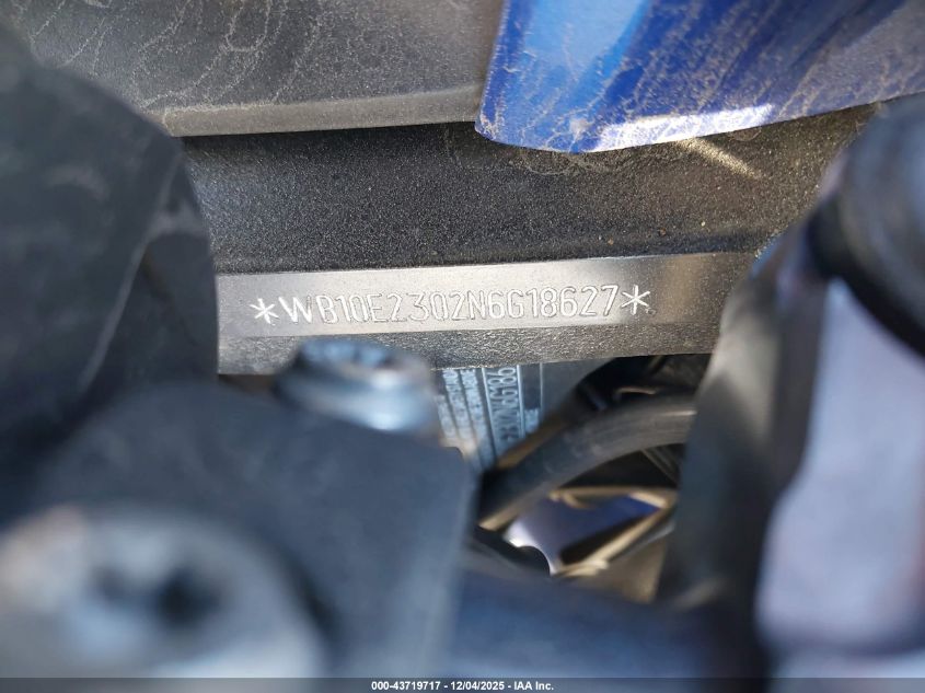 2022 BMW S 1000 Rr VIN: WB10E2302N6G18627 Lot: 43719717