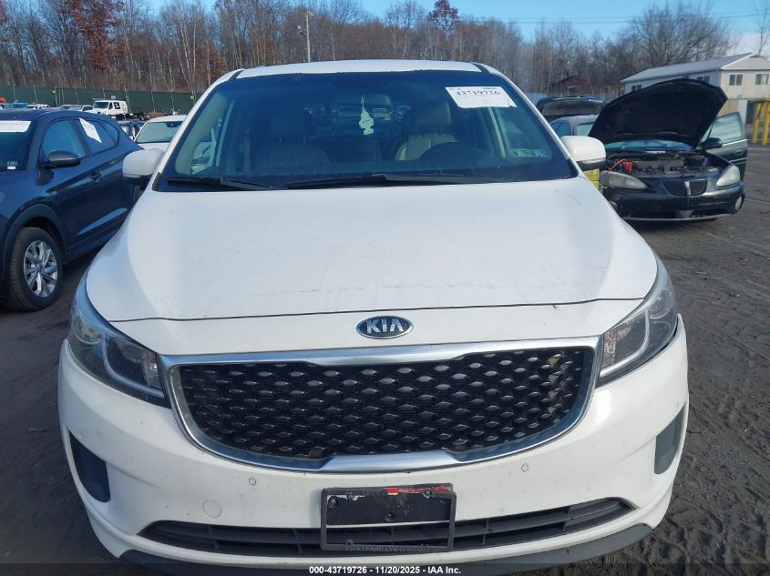 2017 Kia Sedona Lx VIN: KNDMB5C19H6237172 Lot: 43719726