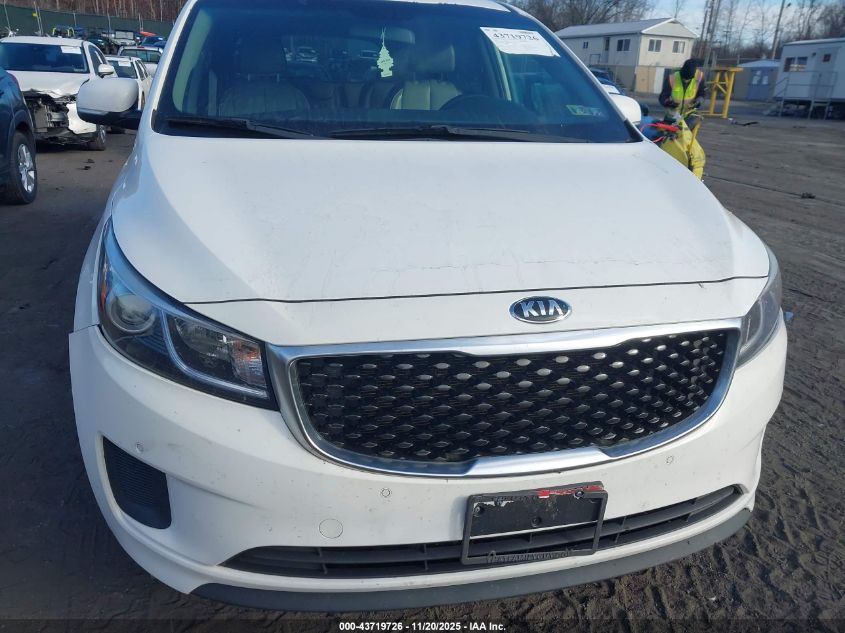 2017 Kia Sedona Lx VIN: KNDMB5C19H6237172 Lot: 43719726