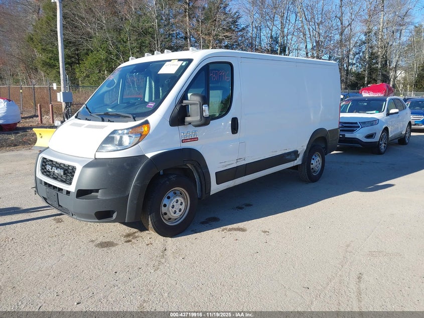 VIN 3C6LRVAG8NE109971 2022 RAM PROMASTER 1500 LOW ROOF 136 WB